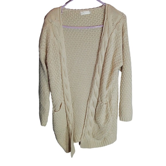 Women'sJanice Cable Knit Sweater Size Small Medium Off-white Color - Picture 1 of 16